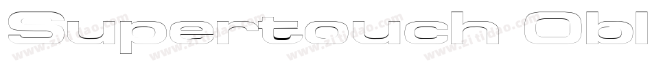 Supertouch Oblique字体转换
